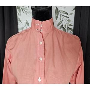 Marigold Polo Shirt Red Boys Size 6 Checkered Horse Riding